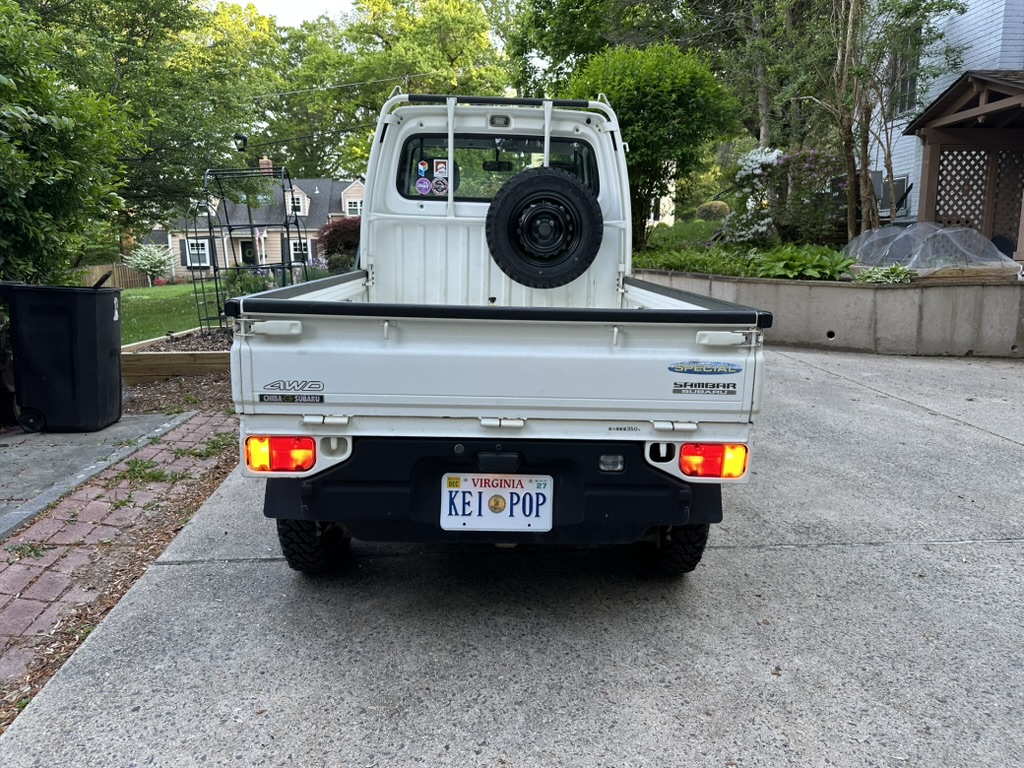 truck rear with new lights