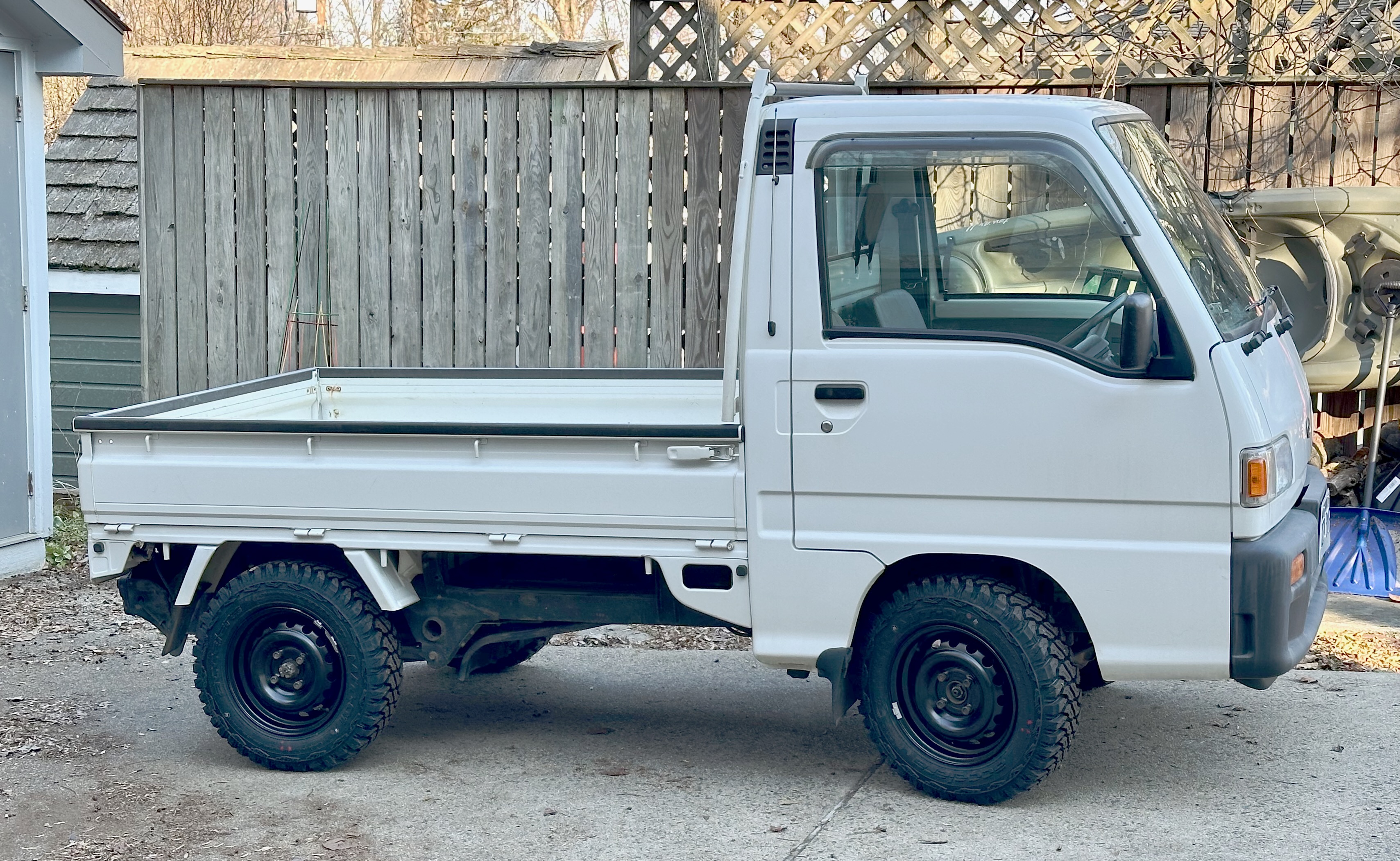 overview of truck with new wheels & tires